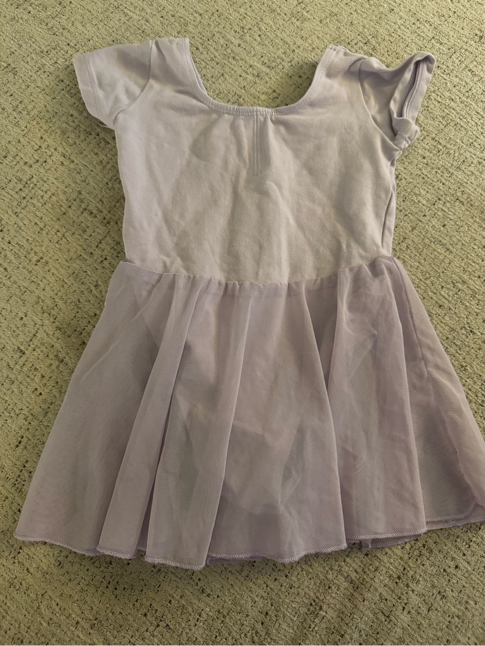 Lilac Short Sleeve Tulle Skirt Ballet Dress